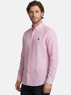 U.S. Polo Assn. Herren Hemd - USBlaake in pink