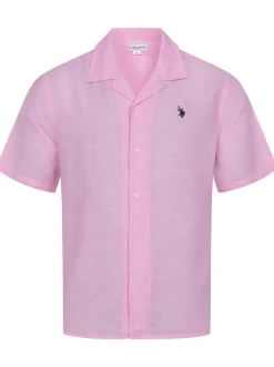 U.S. Polo Assn. Herren Hemd - USTyyler in pink