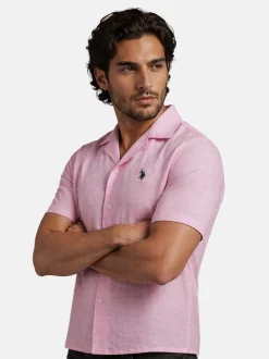 U.S. Polo Assn. Herren Hemd - USTyyler in pink