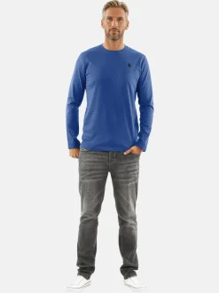 U.S. Polo Assn. Herren Langarmshirt - USAaron in royal