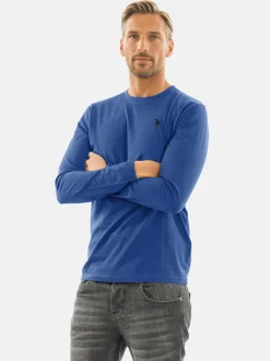 U.S. Polo Assn. Herren Langarmshirt - USAaron in royal
