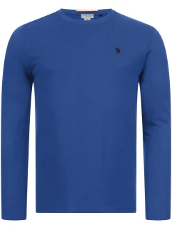 U.S. Polo Assn. Herren Langarmshirt - USAaron in royal