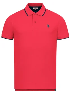 U.S. Polo Assn. Herren Poloshirts - USKayle in rot