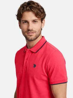 U.S. Polo Assn. Herren Poloshirts - USKayle in rot