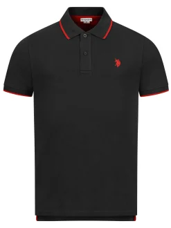 U.S. Polo Assn. Herren Poloshirts - USKayle in schwarz