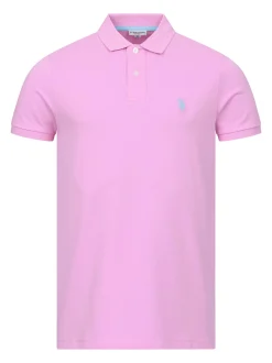 U.S. Polo Assn. Herren Poloshirt - USBrodyy in pink