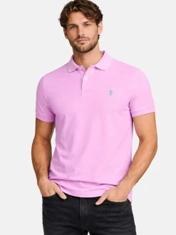 U.S. Polo Assn. Herren Poloshirt - USBrodyy in pink