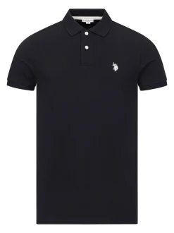 U.S. Polo Assn. Herren Poloshirt - USBrodyy in schwarz