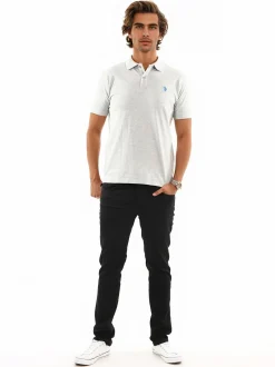U.S. Polo Assn. Herren Poloshirt - USNeho in grau