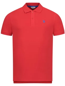 U.S. Polo Assn. Herren Poloshirt - USNeho in rot