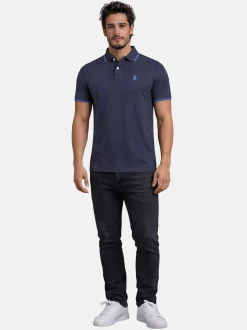 U.S. Polo Assn. Herren Poloshirt - USTristaan in blau