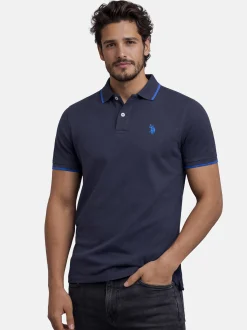 U.S. Polo Assn. Herren Poloshirt - USTristaan in blau