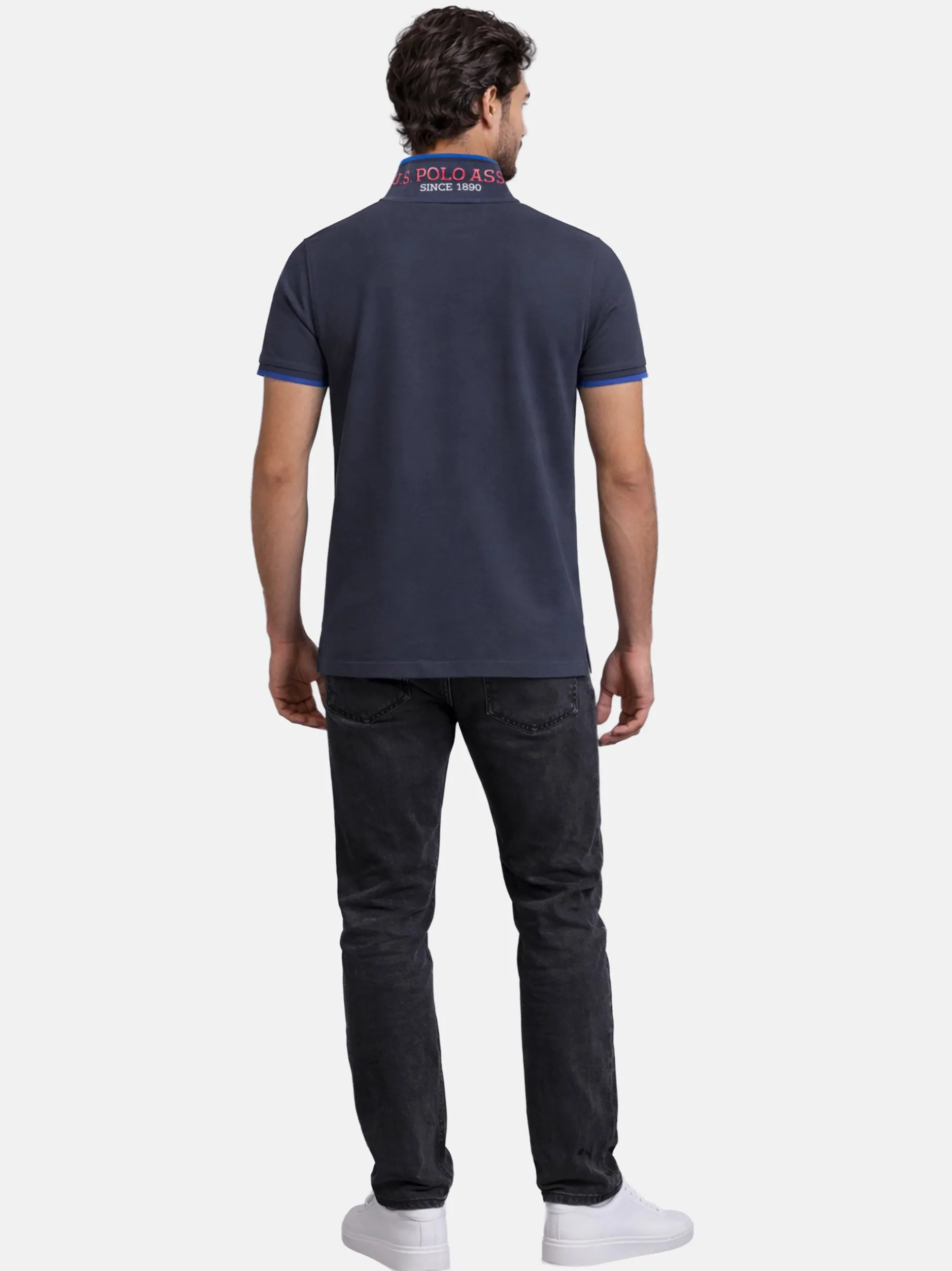 U.S. Polo Assn. Herren Poloshirt - USTristaan in blau
