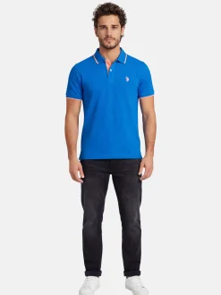 U.S. Polo Assn. Herren Poloshirt - USTristaan in blau