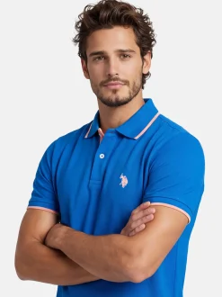 U.S. Polo Assn. Herren Poloshirt - USTristaan in blau