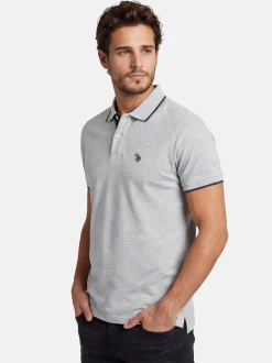 U.S. Polo Assn. Herren Poloshirt - USTristaan in grau