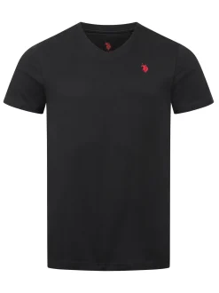 U.S. Polo Assn. Herren T-Shirt - USRiider in schwarz