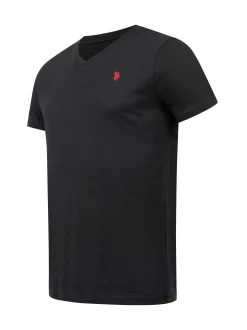 U.S. Polo Assn. Herren T-Shirt - USRiider in schwarz