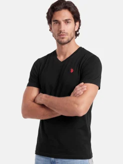 U.S. Polo Assn. Herren T-Shirt - USRiider in schwarz