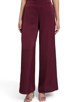 V by Vera Mont Damen Satinhose in aubergine