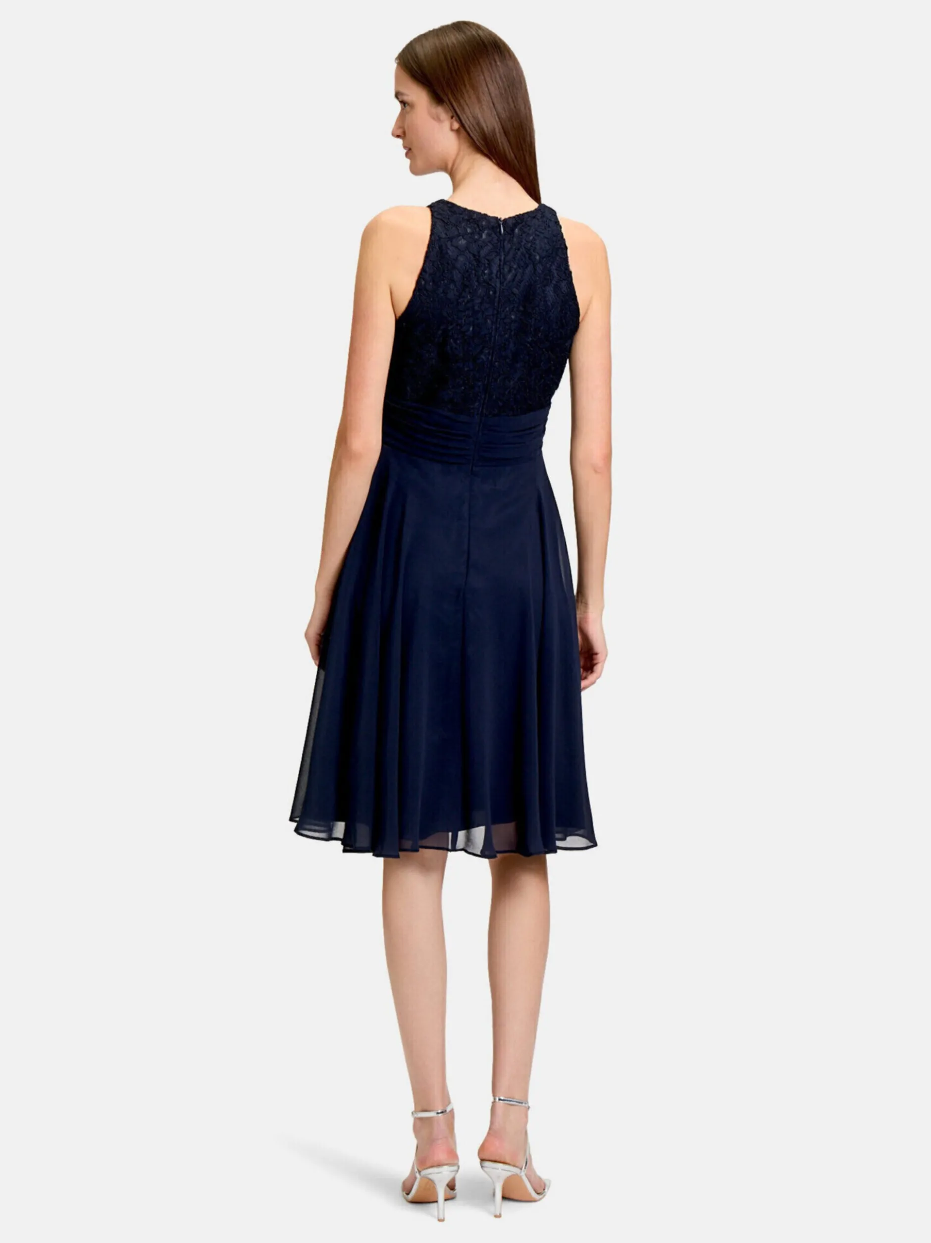 Vera Mont Damen Abendkleid in lind blau