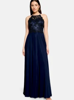 Vera Mont Damen Abendkleid in marine blau