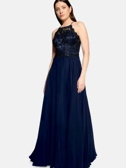 Vera Mont Damen Abendkleid in marine blau