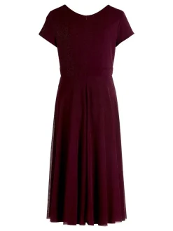Vera Mont Damen Cocktailkleid in aubergine