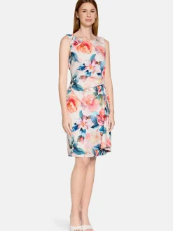 Vera Mont Damen Cocktailkleid in rosa mehrfarbig