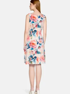Vera Mont Damen Cocktailkleid in rosa mehrfarbig