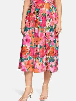 Vera Mont Damen Midirock in mehrfarbig