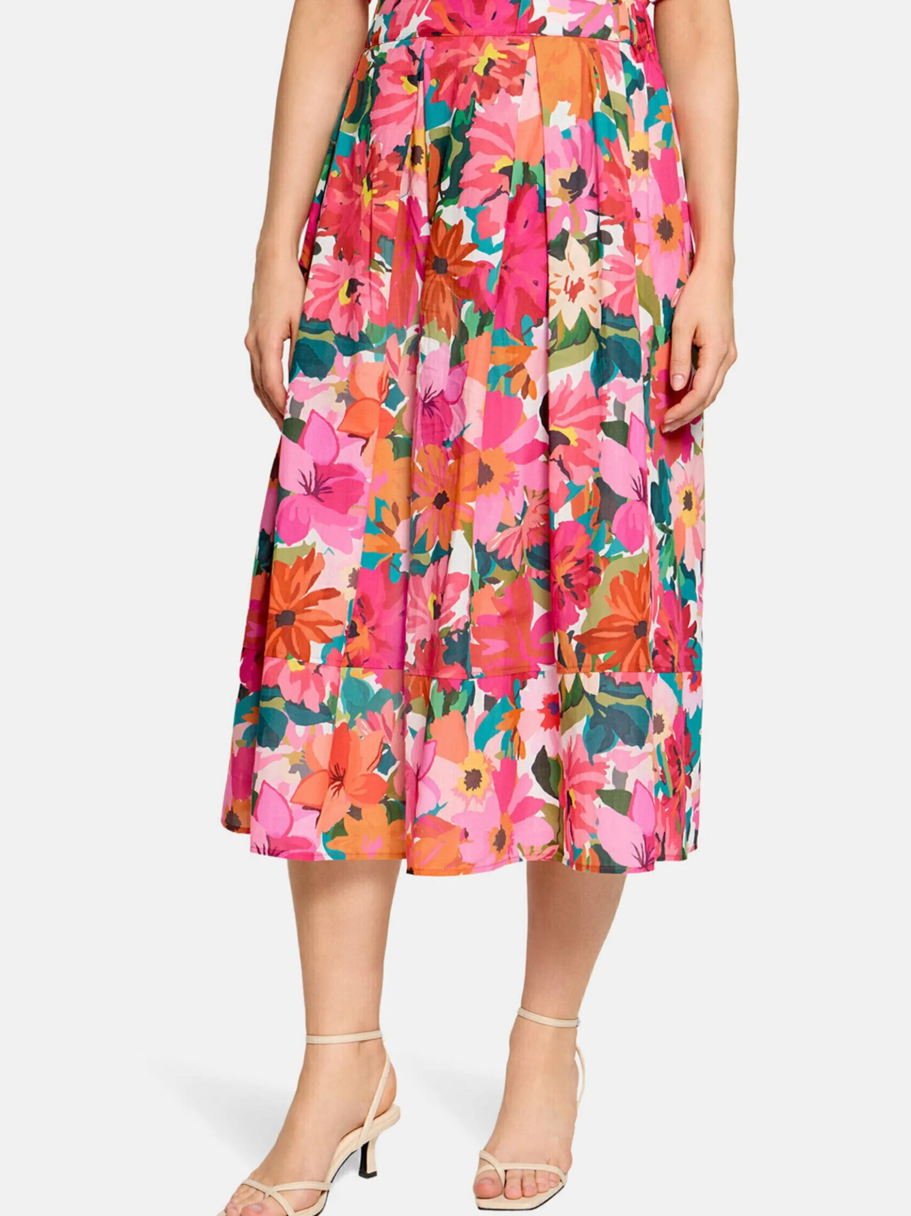 Vera Mont Damen Midirock in mehrfarbig