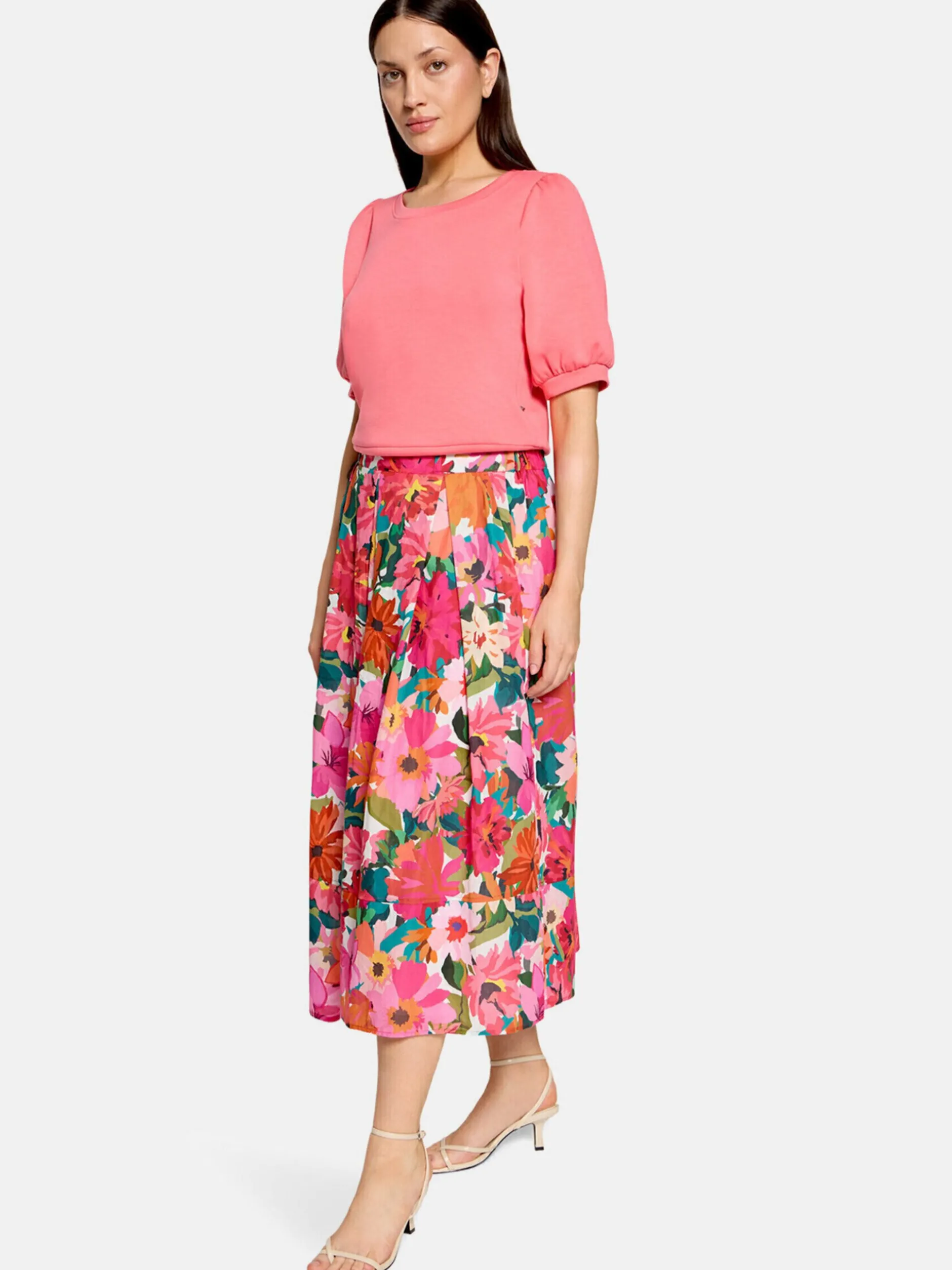 Vera Mont Damen Midirock in mehrfarbig
