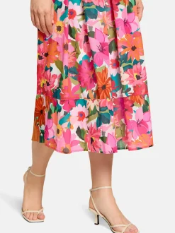 Vera Mont Damen Midirock in mehrfarbig