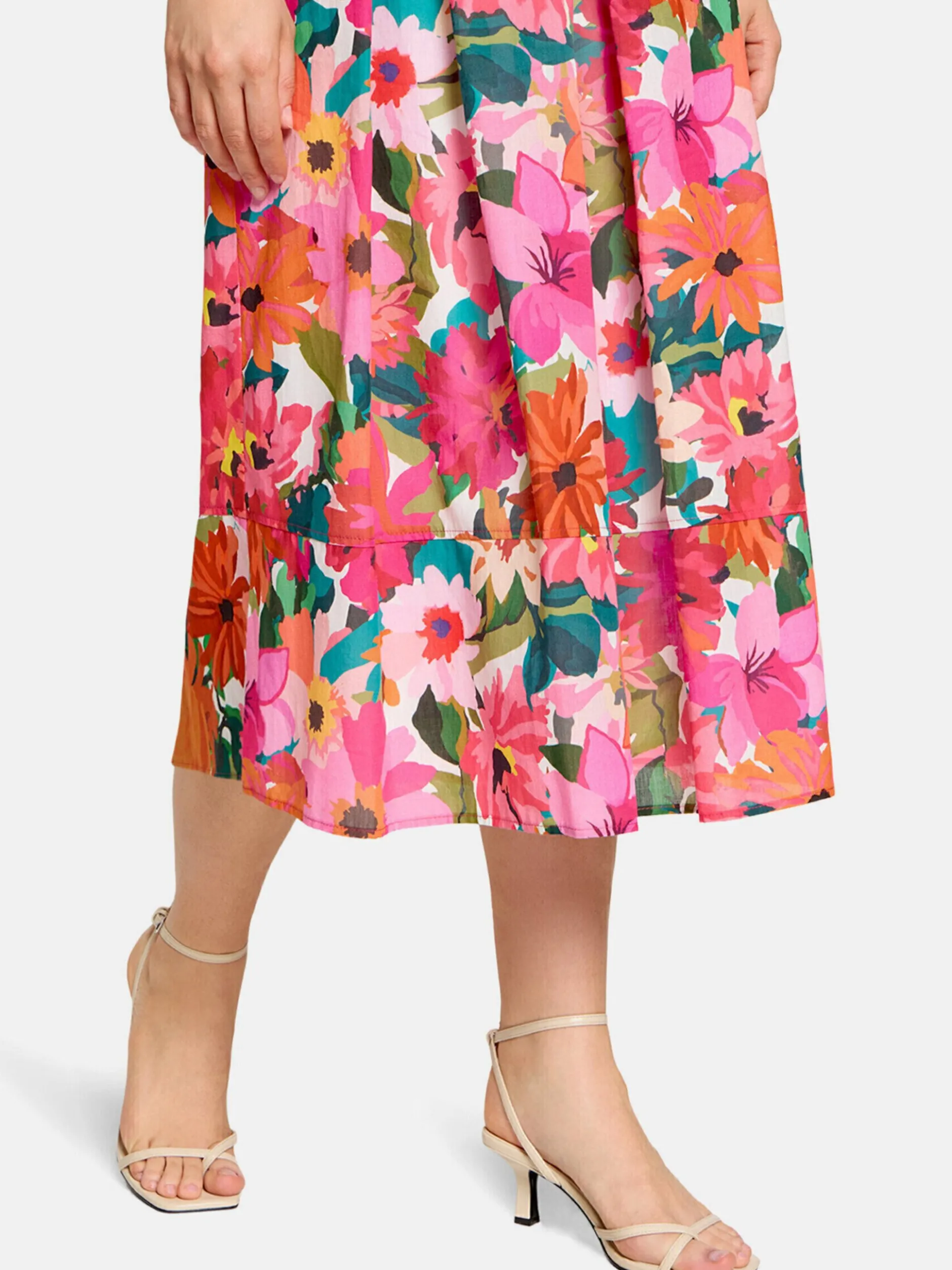 Vera Mont Damen Midirock in mehrfarbig