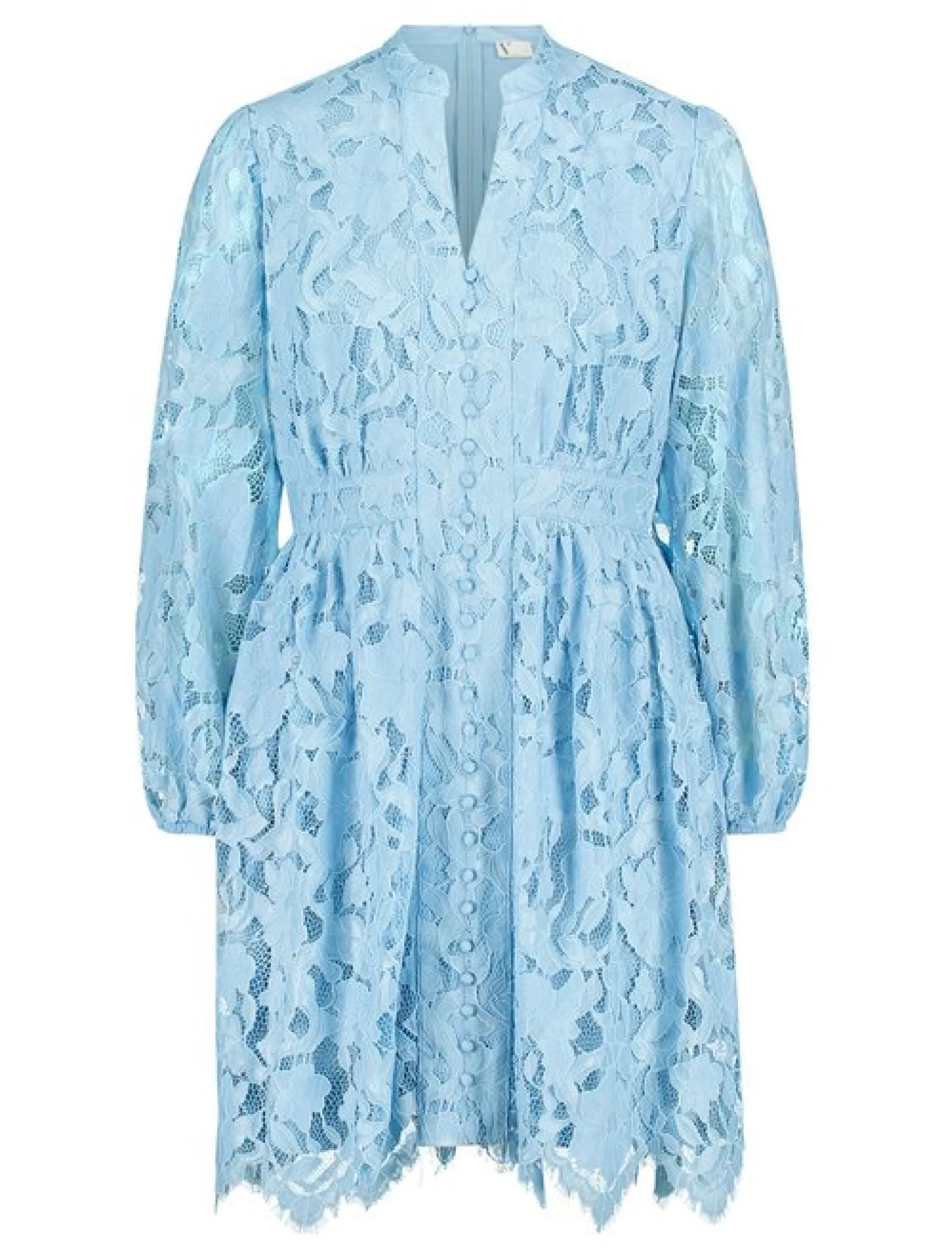 Vera Mont Damen Spitzenkleid in hellblau