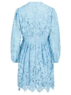 Vera Mont Damen Spitzenkleid in hellblau