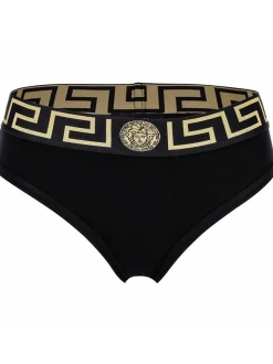Versace Jeans Damen Slip 1er Pack in schwarz