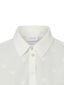 Vila Damen Hemdbluse - VIValenta in weiß