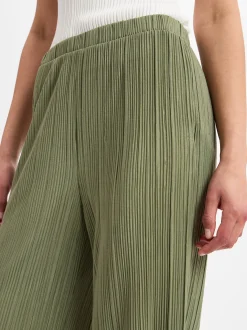 Vila Damen Hose - VIPlisa in schilf - Länge: lang