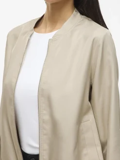 Vila Damen Jacke - Papaya in beige