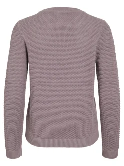Vila Damen Pullover - VIDalo in altrosa - Ärmel: langarm