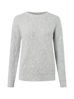 Vila Damen Pullover - VILAssia in hellgrau