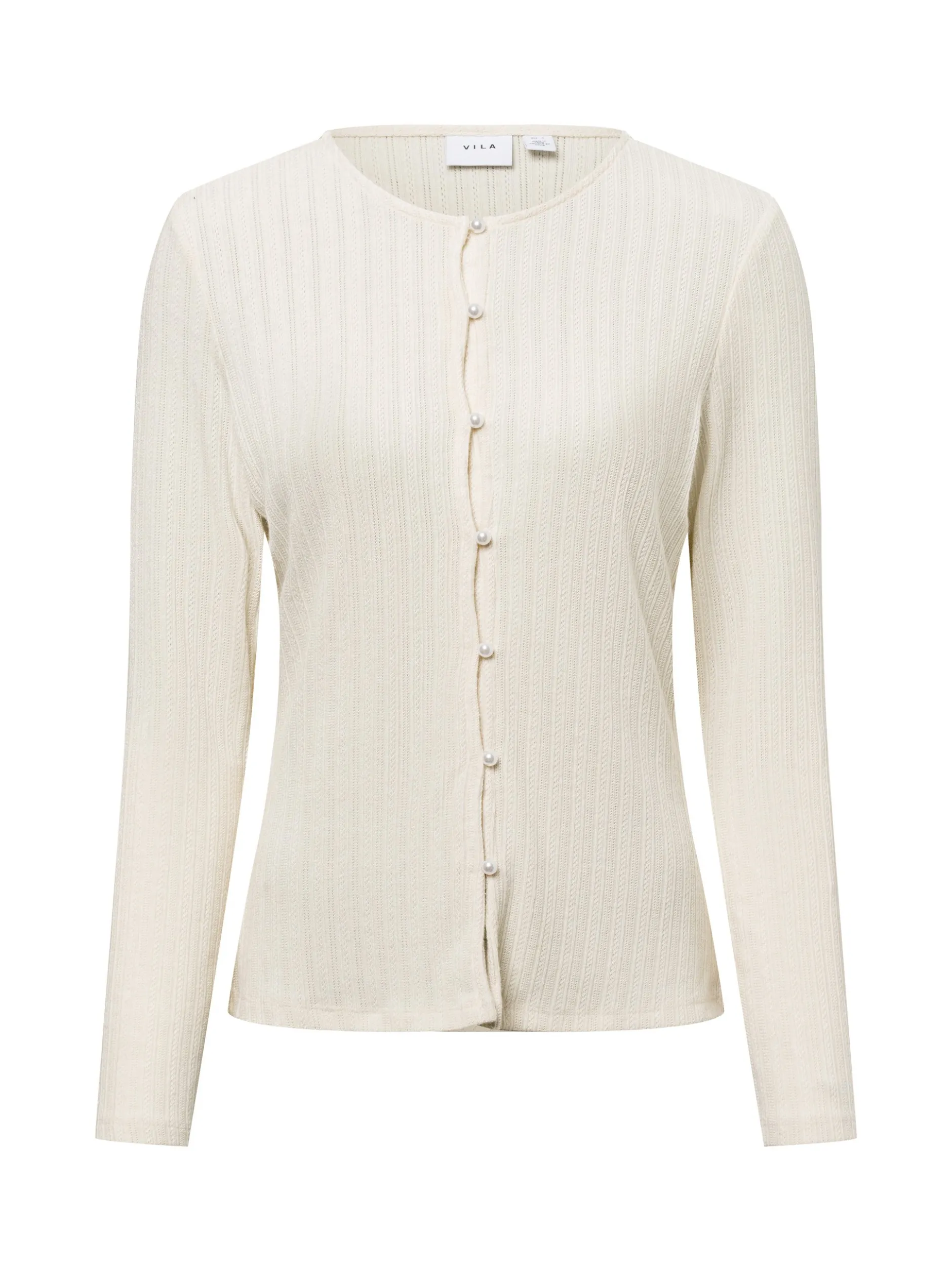Vila Damen Strickjacke - VIAdalena in beige