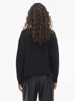 Vila Damen Strickjacke - VIBrianna in schwarz