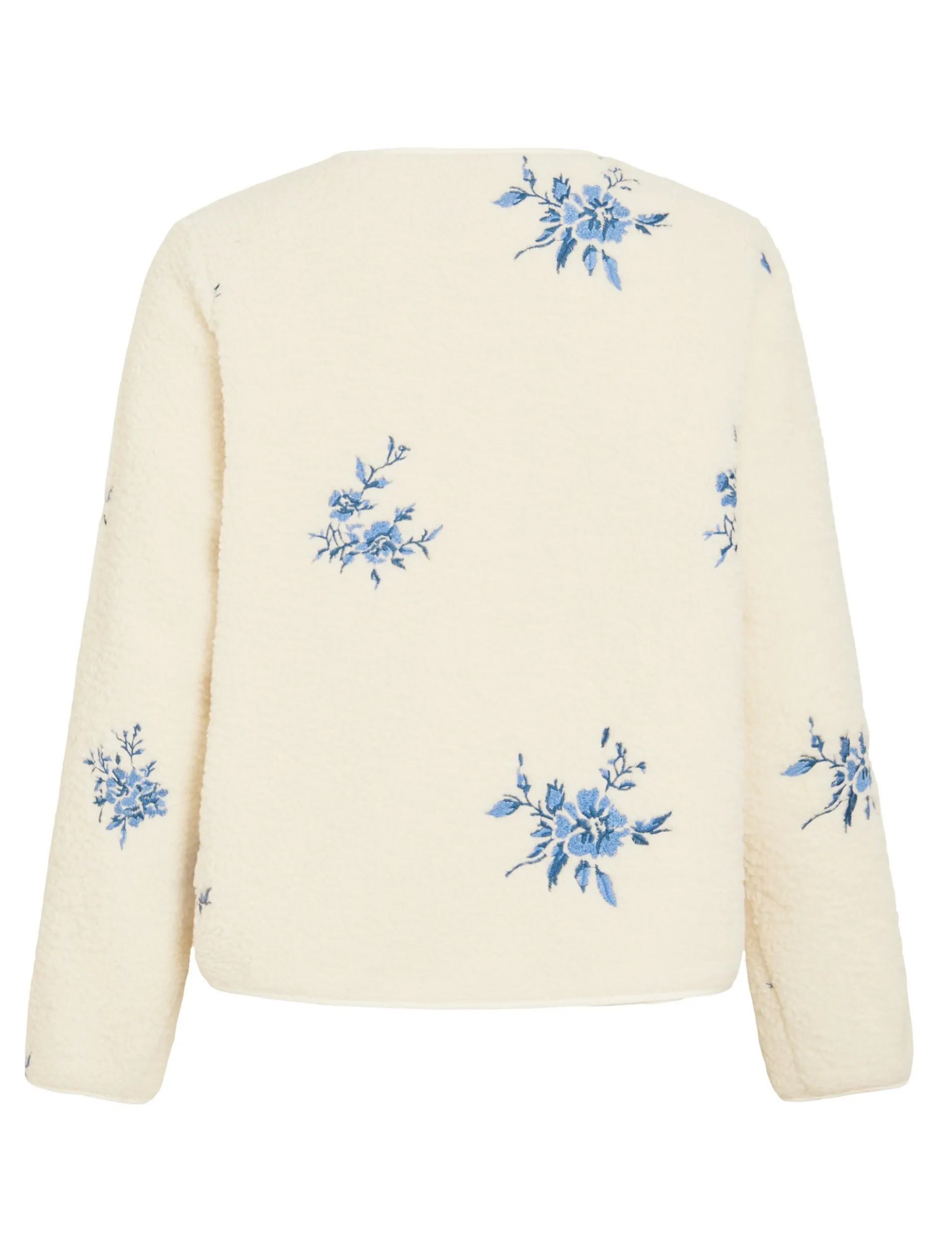 Vila Damen Teddy-Jacke - VIAda in sand indigo