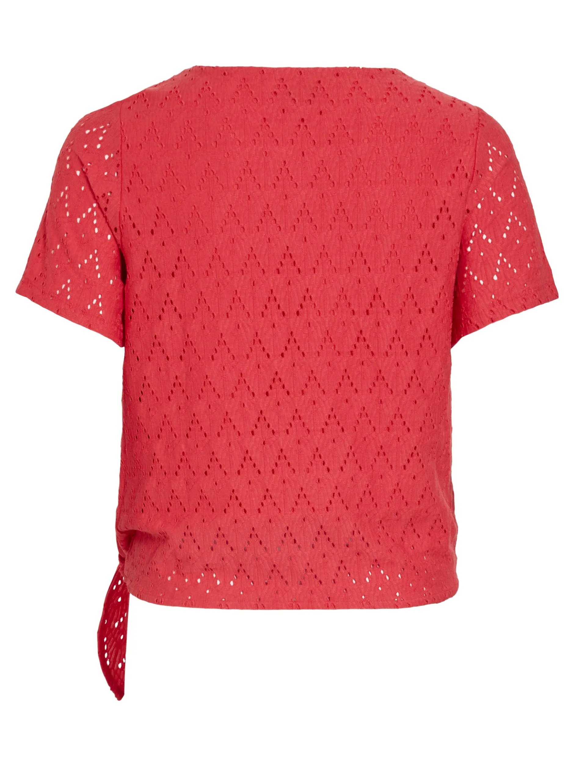 Vila Damen T-Shirt - VIAmalina in rot - Ärmel: kurzarm