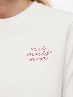 Vila Damen T-Shirt - VISybilla Cherry in weiß himbeer
