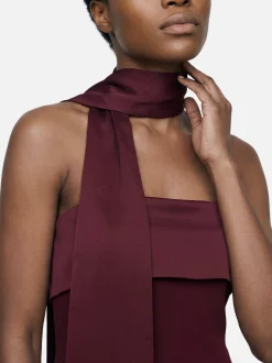 VM Damen Abendkleid in aubergine - Ärmel: ohne Arm