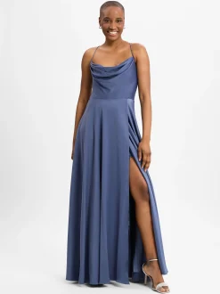 VM Damen Abendkleid in marine - Ärmel: ohne Arm